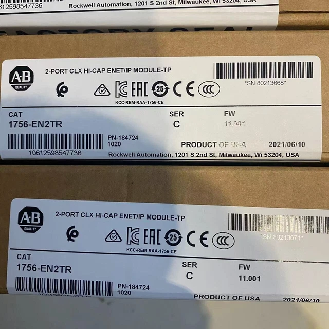 Factory Sealed Allen Bradley 1756-EN2TR SER C ControlLogix PLC Module 1756EN2TR