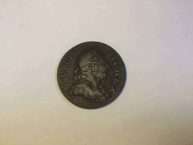 King George III 1771 Half Penny