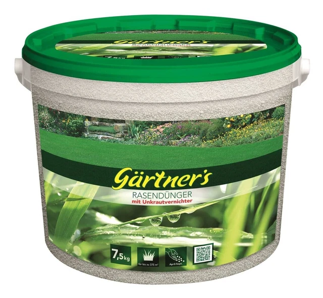 Gärtner Engrais pour pelouse avec désherbant Qualité Pro A+++ 7,5 kg