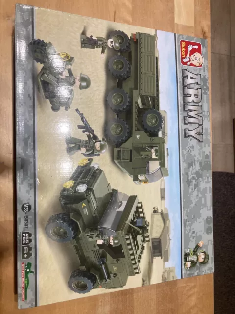 Sluban M38-B0307 Service Troops Building Blocks Army Serie Landing Forces Toy