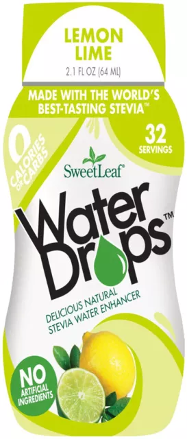 Sweet Drop Water Enhancer by SweetLeaf, 1.5 oz Lemon Lime 2 pack