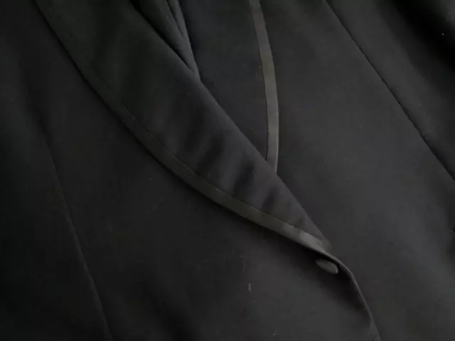 Chester Barrie Savile Row London Harrods Wool Mohair Full shawl Tuxedo suit 46 R