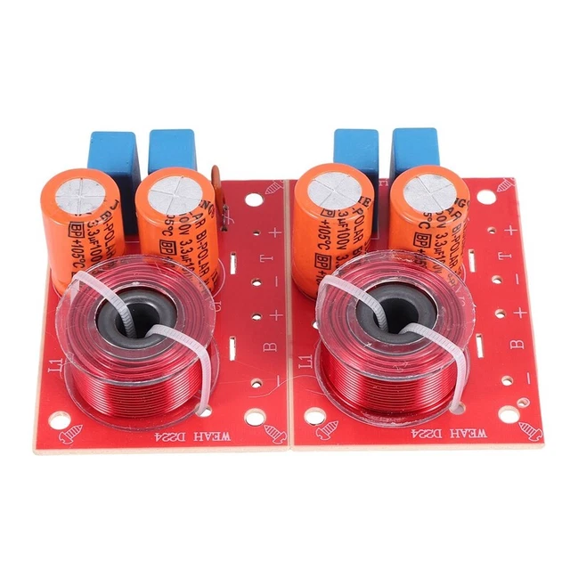 2 StüCk 2 Weg 80W Diy Lautsprecher Schaltung HöHen Bass Frequenz Teiler Hei Z2W2