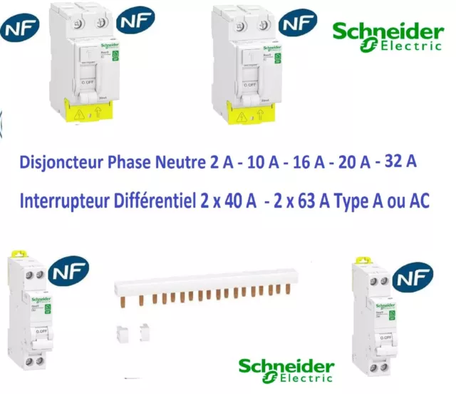 Disjoncteur Schneider Electric - COURBE D - XP 1P + N - 20 Ampères