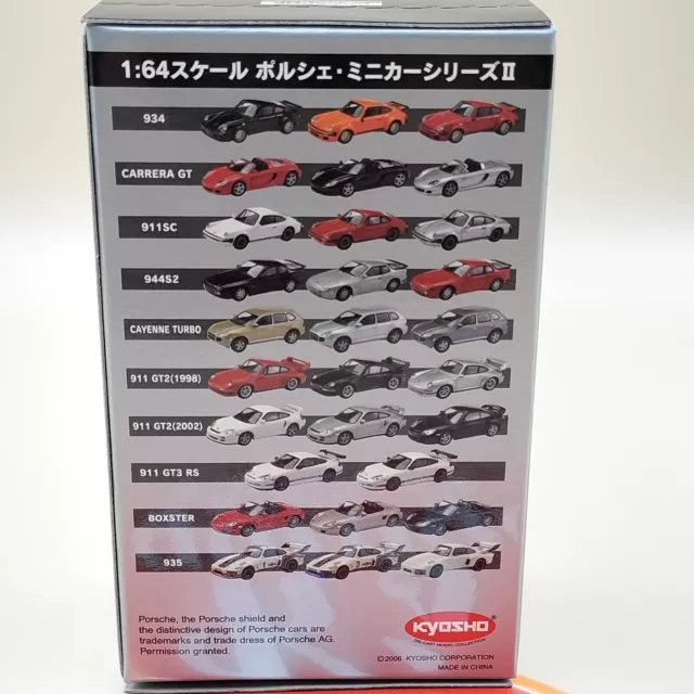 Kyosho 1/64 Porsche Minicar Collection 2 II Diecast model 911 934 Cayenne