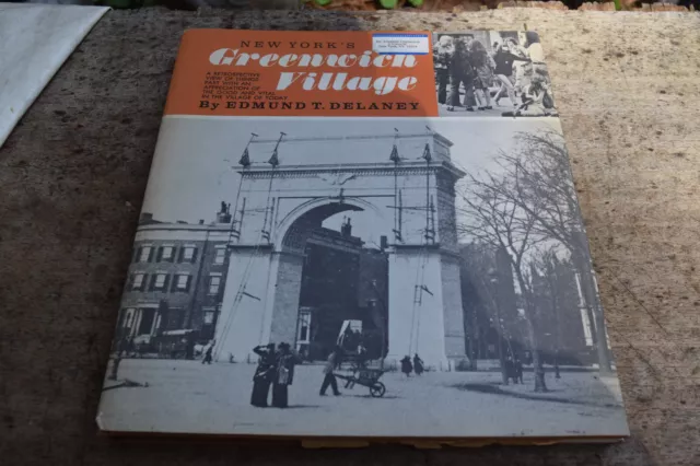 Greenwich Village de Nueva York 1968 ~ Edmund T. Delaney ~ primera edición tapa dura