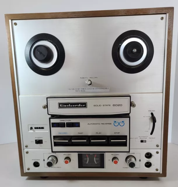 DOKORDER 6020 REEL to Reel Tape Recorder Deck Player Stereo Vintage Tested!  $250.00 - PicClick