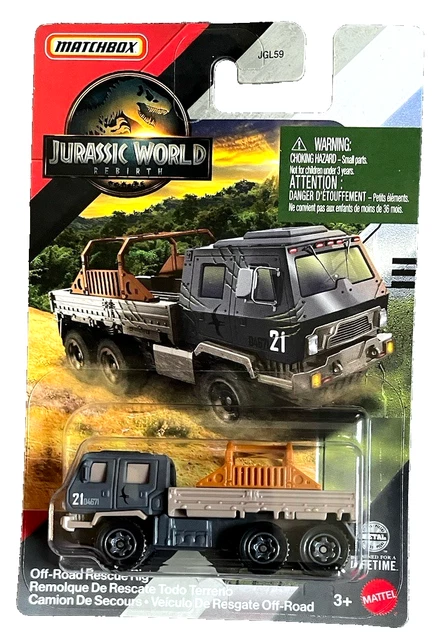 MATCHBOX OFF ROAD Rescue Rig Jurassic World Rebirth 2025 1:64 ...
