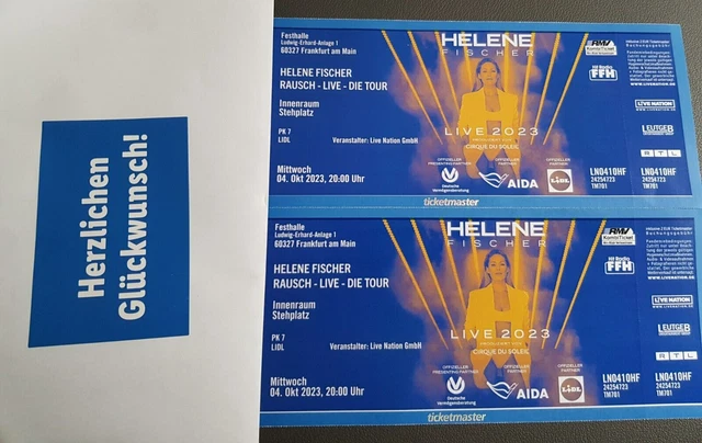  HELENE FISCHER FRANKFURT 04.10.2023 "Rausch" Innenraum Stehplatz 2 Bildidee 