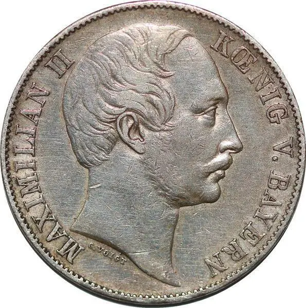 T5858 Germany Vereinstaler 1858 Bayern Maximilian II Silver -> Make offer