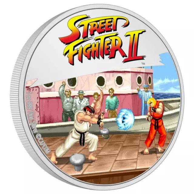 Silbermünze Street Fighter II™ 2021 - 30. Jubiläum - Niue - 1 Oz PP