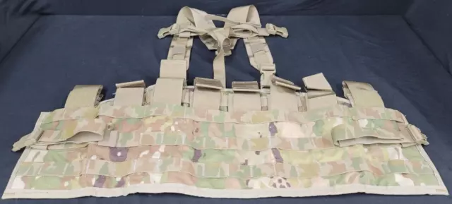Army OCP Multicam Molle II Tactical Assault Panel TAP Chest Rig Vest W/ Harness