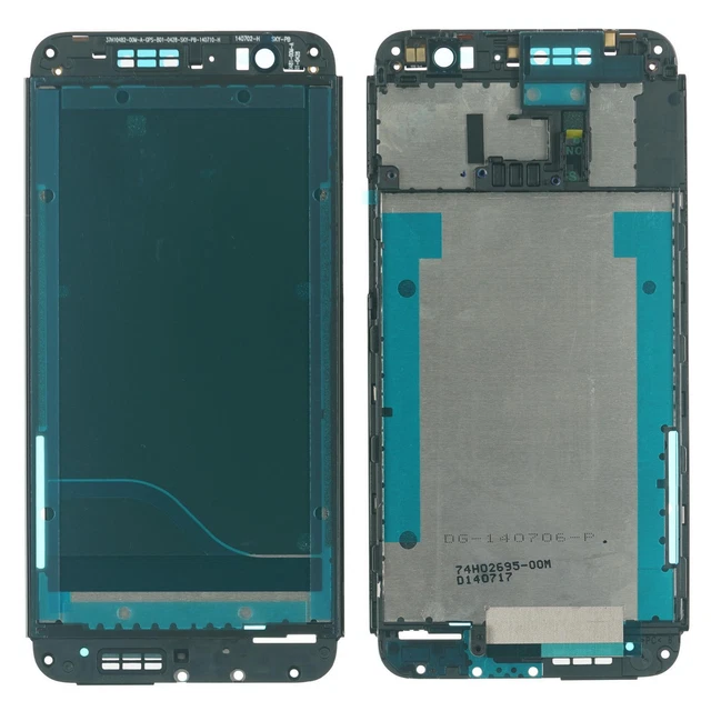 Original HTC One E8 Avant Boîtier Étui Pour Affichage Colle Cadre, Noir
