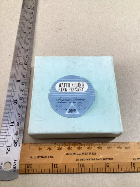 Boots  The Chemists Vintage Boxed ‘Watch Spring Ring Pessary’