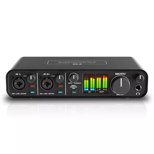 MOTU M4 USB-C Audio Interface Low-Latency 4x4