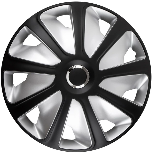Coprimozzo Copricerchi Van 16" Artigianato RC - Piatto profondo - Nero Argento Fit R16 2