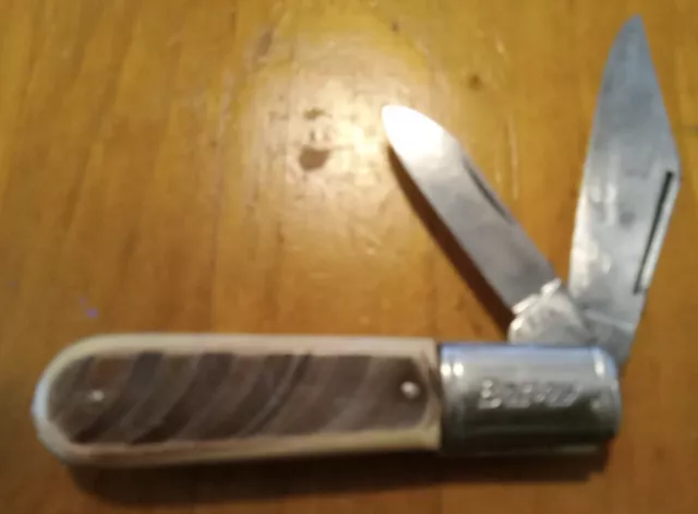 ~Vintage Colonial Prov Usa Barlow  Knife Pocket Knives Folding.2 Blades~