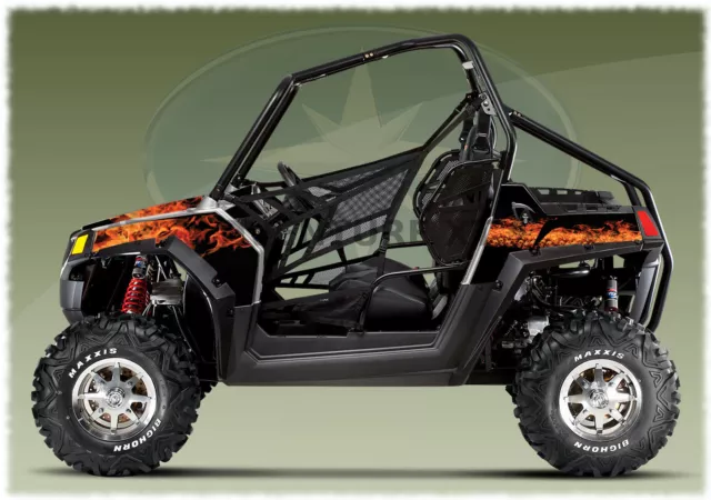 Graphics Kit 2007-2010 Polaris Ranger Rzr 800 Wraps Wrap Decals Decal Graphic 2