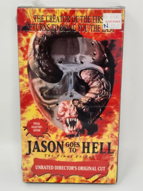Jason Goes to Hell: The Final Friday VHS 1994 Unrated Version Collectors Edition