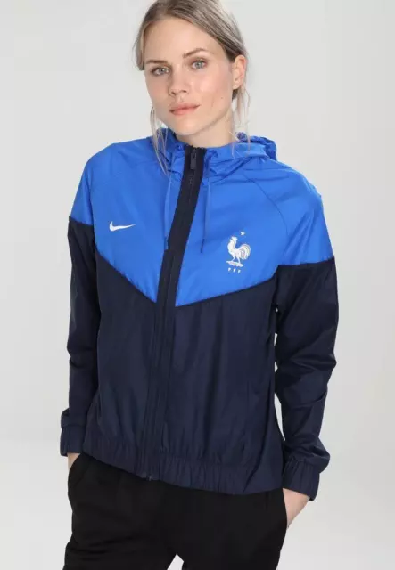 NIKE WOMEN S FFF Windrunner Jacket Full Zip Hoodie Veste a capuche FRANCE M 61.24 PicClick UK