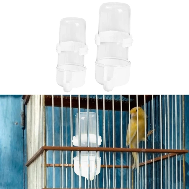 AUTOMATIC PARROT FEEDER Portable Bird Cage Accessories for Dove Birds ...