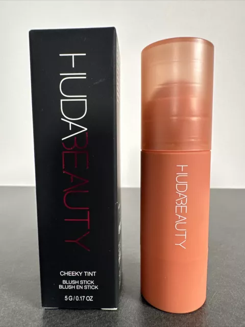 Huda Beauty Cheeky Tint Blush Stick Perky Peach 5g ~ Full Size ~ New In Box ~