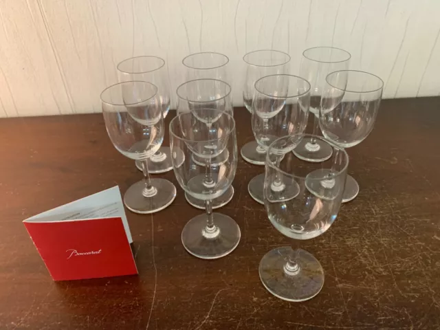 10 verres à vin modèle perfection en cristal de Baccarat (prix à la pièce)