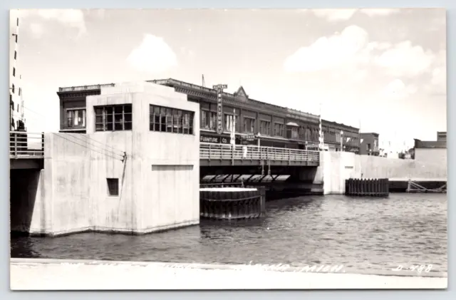 Alpena Michigan~New Bridge Past Furniture Company~Real Photo Postcard 1940s RPPC