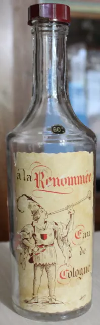 À LA RENOMMÉE - Ancien grand Flacon - Eau de Cologne