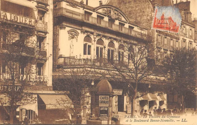 CPA 75 PARIS Xe LE THEATRE DU GYMNASE ET Bd BONNE NOUVELLE