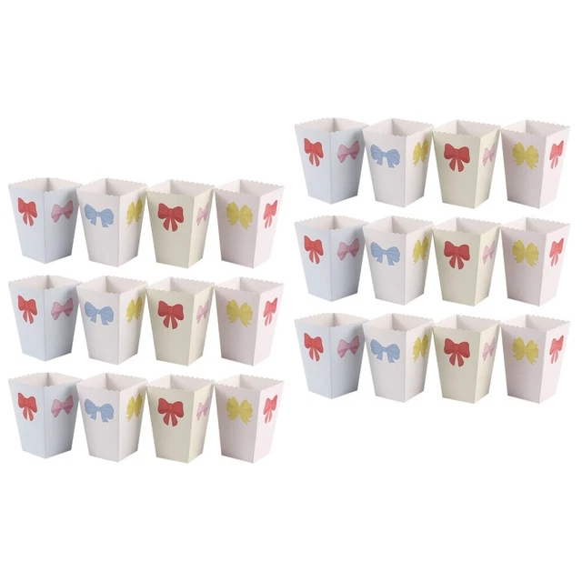 24 PCs Popcorn Container Popcorn Papierboxen Party Snack Container Französisch