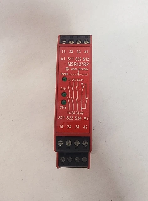 Allen Bradley MSR127RP 440R-N23135 Guardmaster Safety Relay 24v-ac/dc