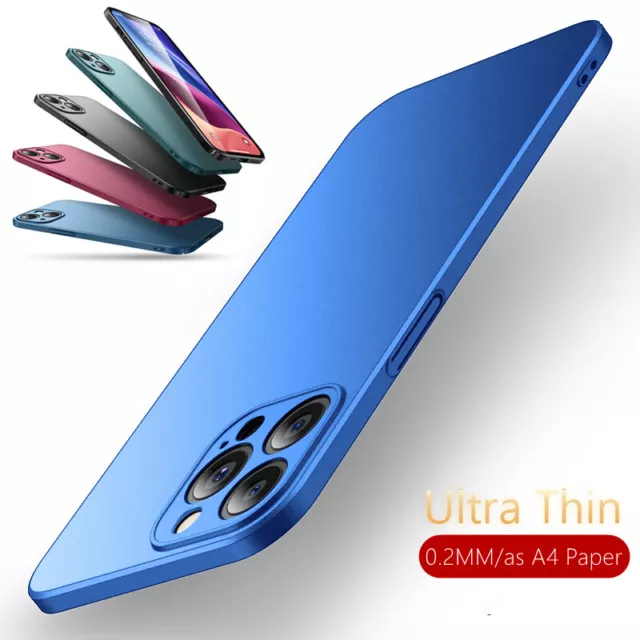 Ultra Thin Matte Hard Case Cover For iPhone 15 14 13 Pro Max 12 11 XR 8 SE 2022
