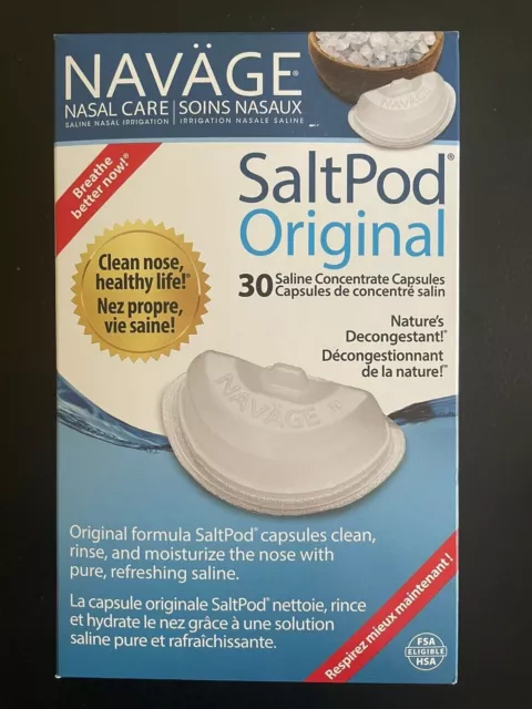 ✳️ Navage Nasal System Original Saltpods 30 pods Brand New Sealed Salt Pods ✳️