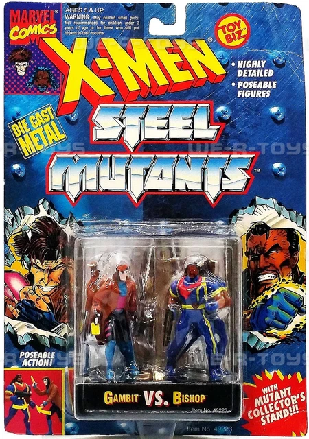 Marvel Comics X-Men Steel Mutants Gambit vs. Bishop Action Figures Toy Biz NEW