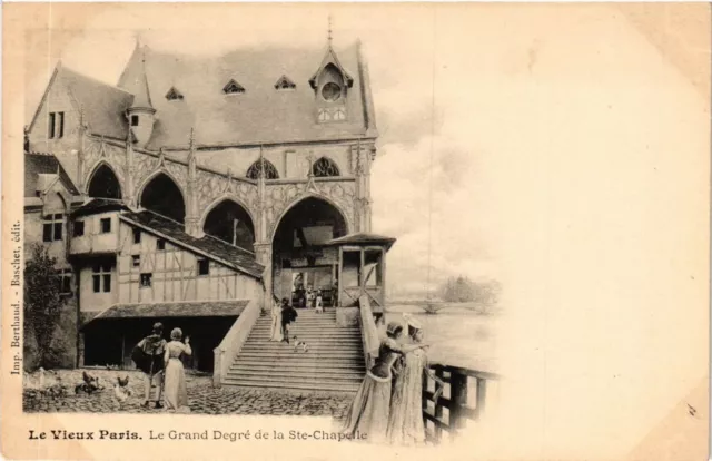 CPA PARIS EXPO 1900 - Le Vieux Paris Le Grand Degré de la Ste Chapelle (308211)
