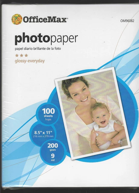 Papel Brillante Blanco Nacarado A4 - Paquete De 100 Hojas, 120 G/m², Doble Cara, Para Impresora Láser E Inyección