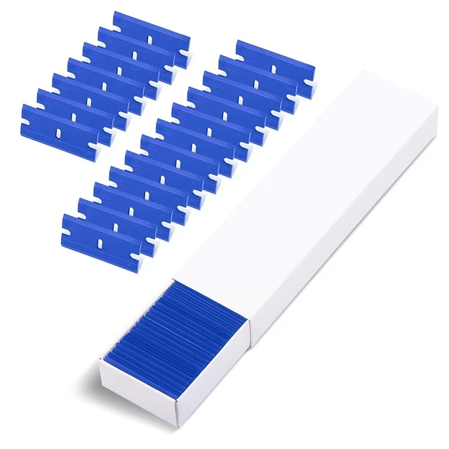 Nuevo robusto 100x raspador de plástico de doble filo juego seguro distancia nítida