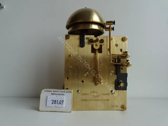 German Sss Clockwork 8 Day For A Schmid Clock In Excellent Working Condition
