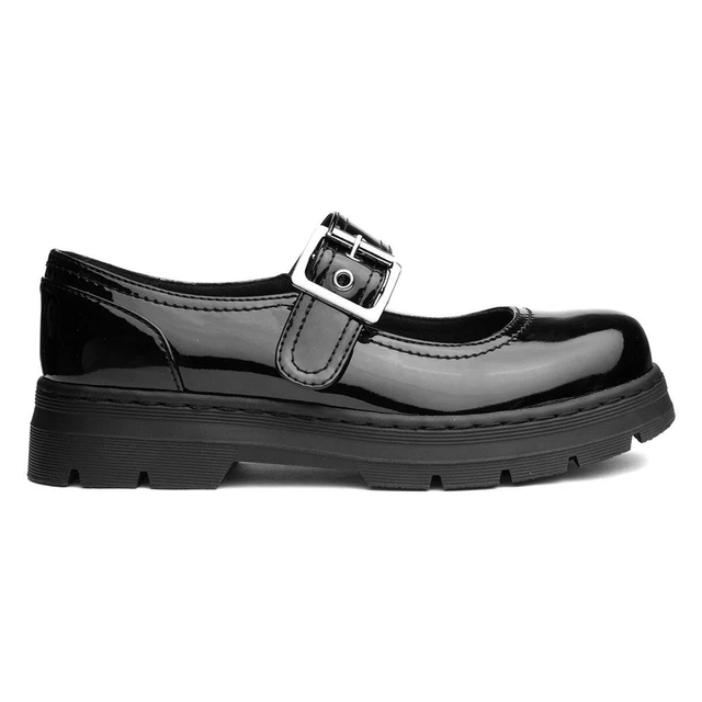 LILLEY GIRLS SHOES Black Kids School Loafers Patent Slip On Rosita SIZE 14.99 PicClick UK