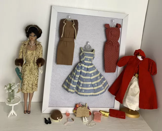 Vintage Barbie 1960s Doll With original Clothes/Accessories Lot