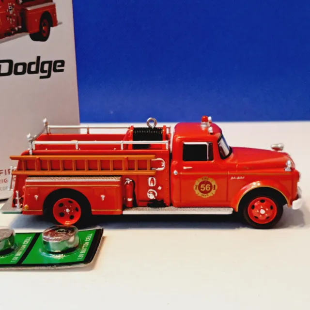 2023 Hallmark Keepsake Fire Brigade : 1956 Dodge Fire Engine Ornament
