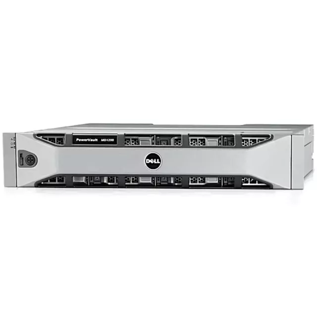 Dell PowerVault MD1200 Direct Attached Storage Array w/ 2x Module 12x 2TB 2x PSU