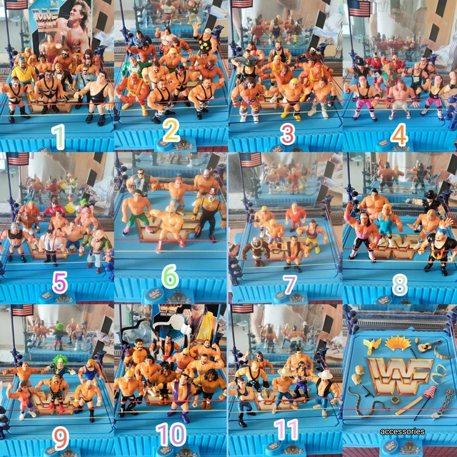 WWF HASBRO WRESTLING Action Figure Collection Complete Series 1 to 11 ...