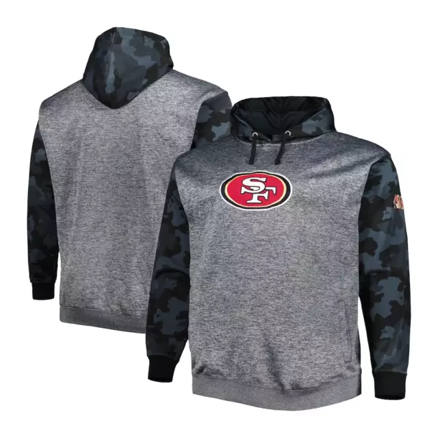 San Francisco 49ers Felpa con Cappuccio (Misura 6XL) Uomo NFL Ricamato - Nuovo