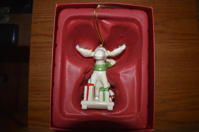 LENOX - NEW !!!! 2023 Annual Ornament Marcel The Moose -New in Box