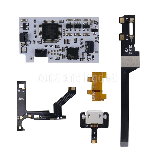 1 Set of OLED V6 Chip Kit Accessories for NS Switch Raspberry Pi Picofly Pico