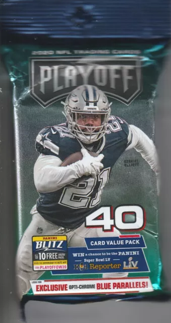 2020 Panini Playoff Unopened Football With 40 Cards Per Pack**Hurts*Burrow?