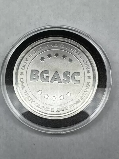 1oz BGASC .999 Fine Silver Eagle  Round Minted In USA