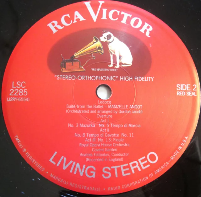 LSC-2285 Walton Fassade Fistoulari RCA Living Stereo limitiert klassische Schallplatten 180g 2